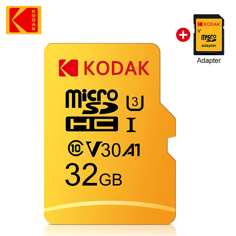 Kodak U3 Micro-SD-Karte Class 10 SDXC/SDHC Flash-Speicherkarte 32 GB in Gelb - Bild 2