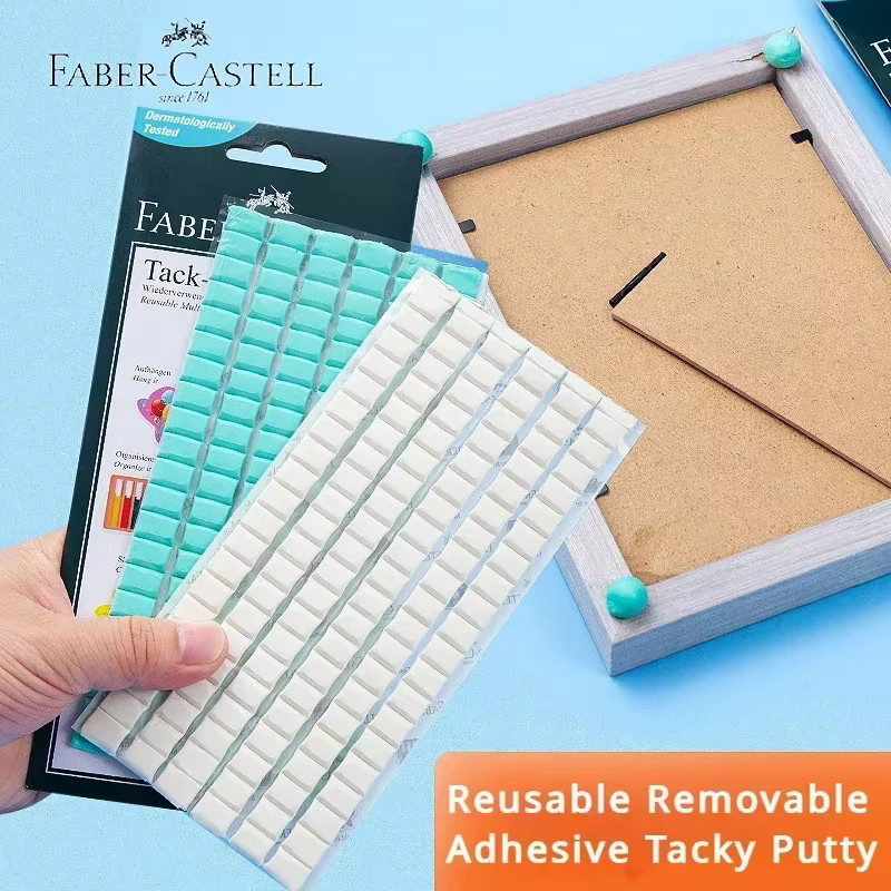 Faber-Castell Tack-It Mehrzweck-Klebepaste in Grün, ungiftige und wiederverwendbare Klebemasse für Bastelarbeiten und Poster-Aufhängungen, 90 g - Bild 1