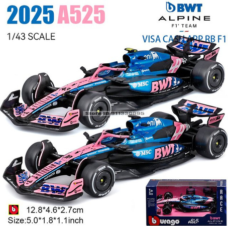 Bburago F1 Alpine A525, Automodell, 1:43, Metall