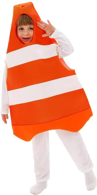 Verkehrskegel-Rollenspielkostüme für Kinder, Orange, S-M - Bild 1
