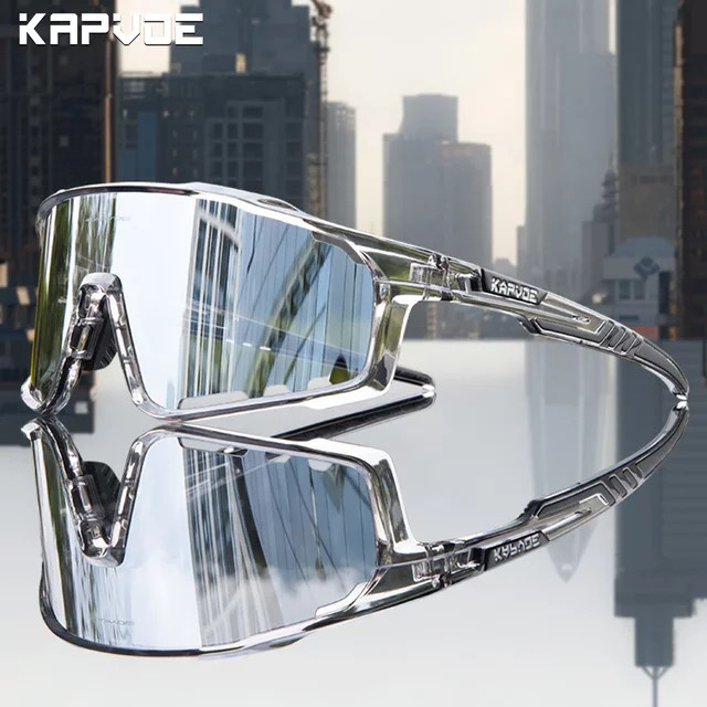 KAPVOE Sportsonnenbrille, Unisex, Vollrand, transparent, Kunststoff - Bild 1