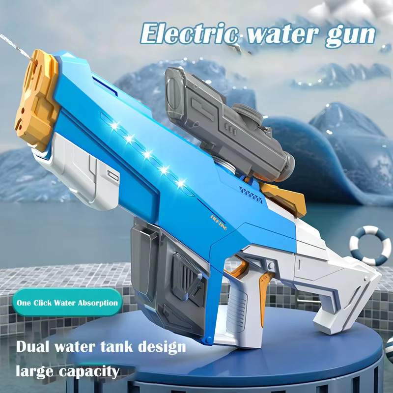 CatXaa Vollautomatische Saugwasserpistole, elektrisches Spielzeug, Grau, Bunt / Mehrfarbig - Bild 2
