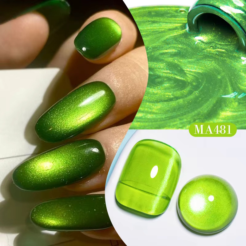 MEET ACROSS Nagellack, Grüner Jade, Gel, Glänzend - Bild 2