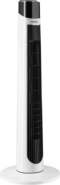 Tectake Turmventilator Arktis in Weiß mit 90° Schwenkfunktion, 3 Modi und 3 Geschwindigkeitsstufen, B/T/H: 32 x 32 x 93 cm - Bild 1
