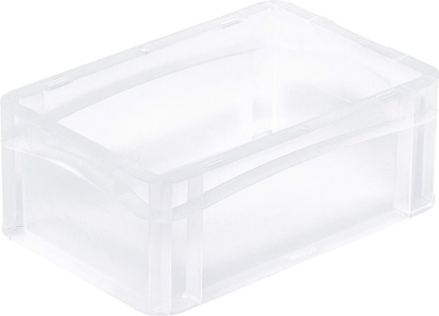Eurobox-System Vollwand Box Transparent B: 30 cm, T: 20 cm, H: 12 cm - Bild 1