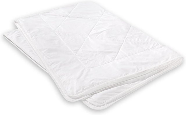 Künsemüller Wildseiden Steppbett Diamond in Weiß, B/T/H: 135 x 200 cm