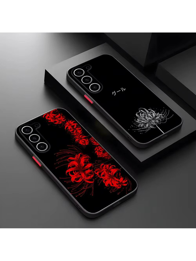 Potdemiel Anime Tokyo Ghoul Handyhülle Matt Transparent für Samsung S21 S22 FE S23 Ultra S24 Plus S25 - Bild 2