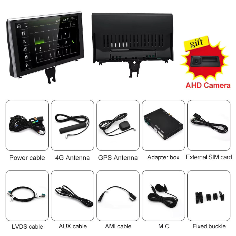 STWEI Android 14 Carplay Autoradio für Audi A6 A7 C7 (2012-2018) mit 9 Zoll Display, 8GB RAM, 128GB Speicher, GPS und Bluetooth in Schwarz - Bild 5