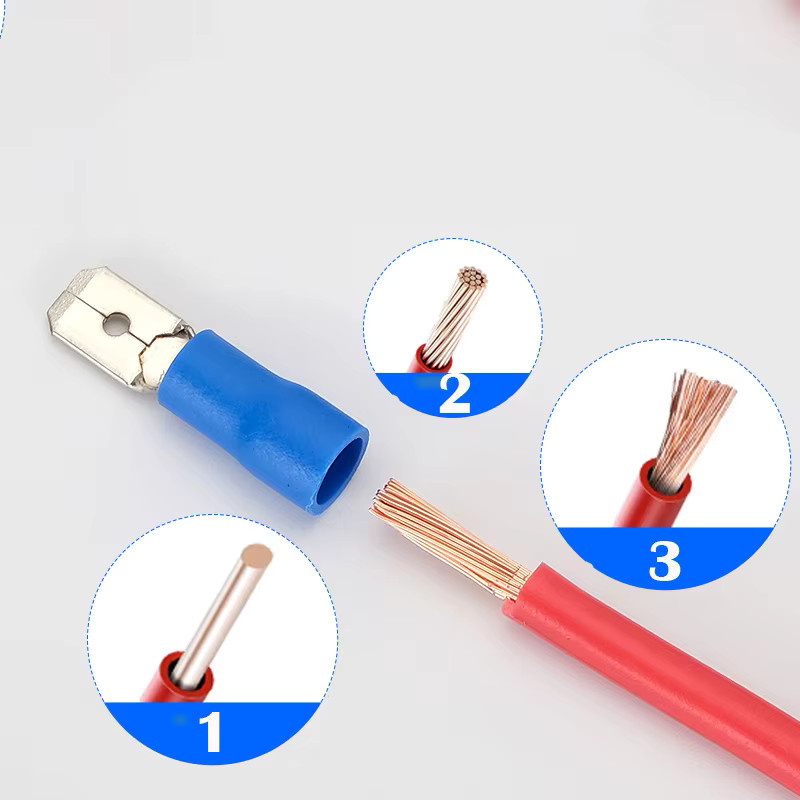 ELEXANGCO Isolierte Elektrische Schnelltrenn-Kabelverbinder Set mit Stecker und Buchsen 2,8/4,8/6,3 mm für 20-16/16-14/12-10 AWG - Bild 5
