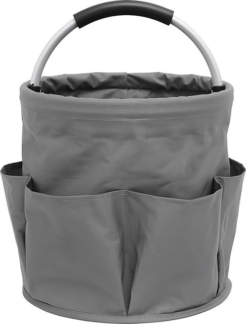 Meterk Garten Tragetasche mit 6 Taschen aus grauem 600D Oxford Gewebe, 17L Organizer für Gartenwerkzeug - Bild 1