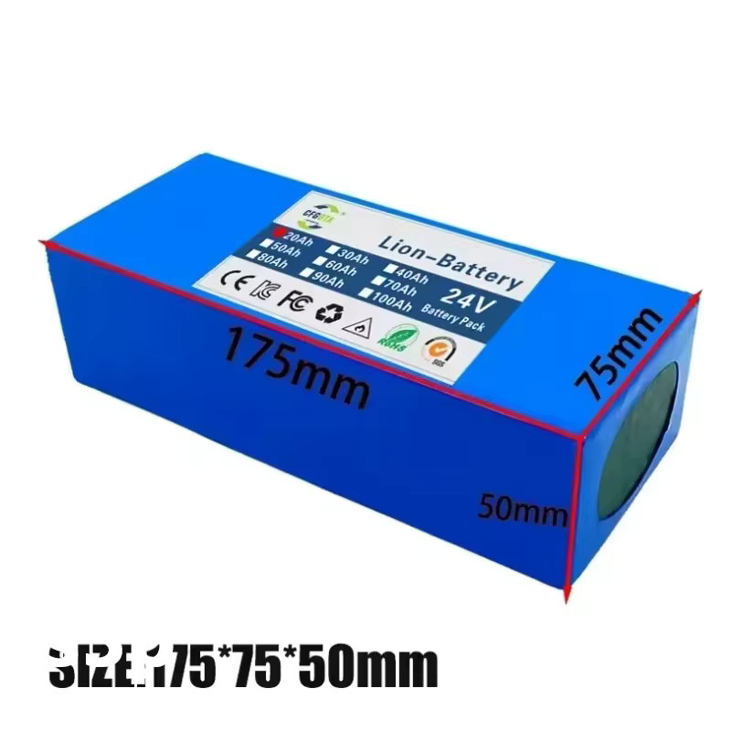 ALalito Lithium-Ionen-Akkupack 24V 20Ah 25,2V 20000mAh mit Ladegerät 6S3P 18650 Wiederaufladbare Batterie - Bild 2