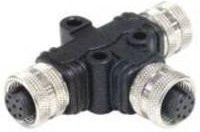 Bulgin Rundstecker Adapter Box Schwarz PXPPVC12TSFF12AFBBFB - Bild 1