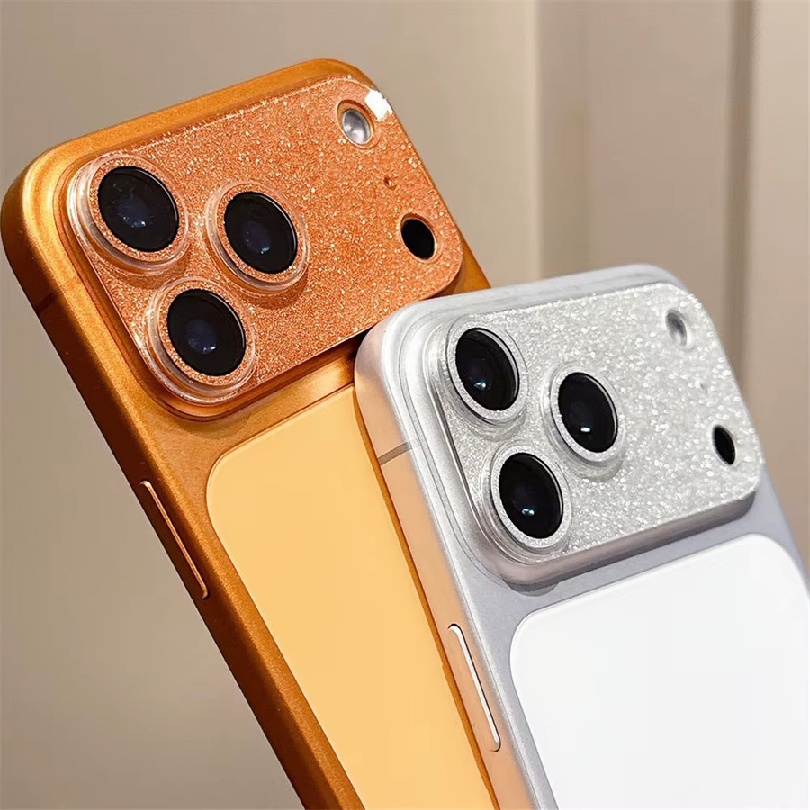 Amour Brave Glitzernder Metall-Kameraobjektivschutz für iPhone 17 Air 16 15 Plus 14 Pro Max aus Glas in Multicolour - Bild 2