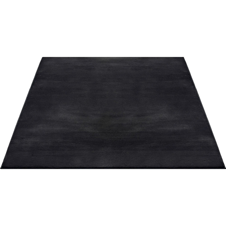 Floornovo Kurzflor Teppich Schwarz Einfarbig B: 140 cm, T: 70 cm - Bild 2