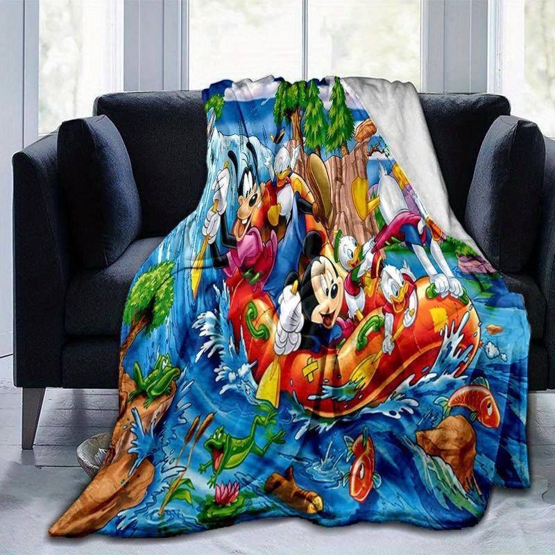 Mickey und Minnie Cartoon-Decke von Living Need F aus Flanell, Mehrfarbig, B/H: 80 x 120 cm - Bild 5