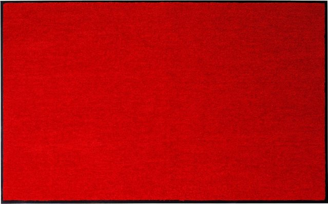 Rutschhemmende Fußmatte von Salonloewe in Rot aus Polyamid - Bild 1