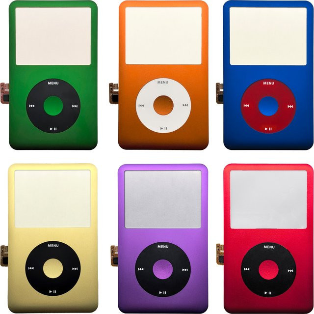 Apple iPod Classic Frontblende und Clickwheel-Tasten-Kit in Mehrfarbig/Blau für die 6., 7. Generation (80 GB, 120 GB, 160 GB) - Bild 1