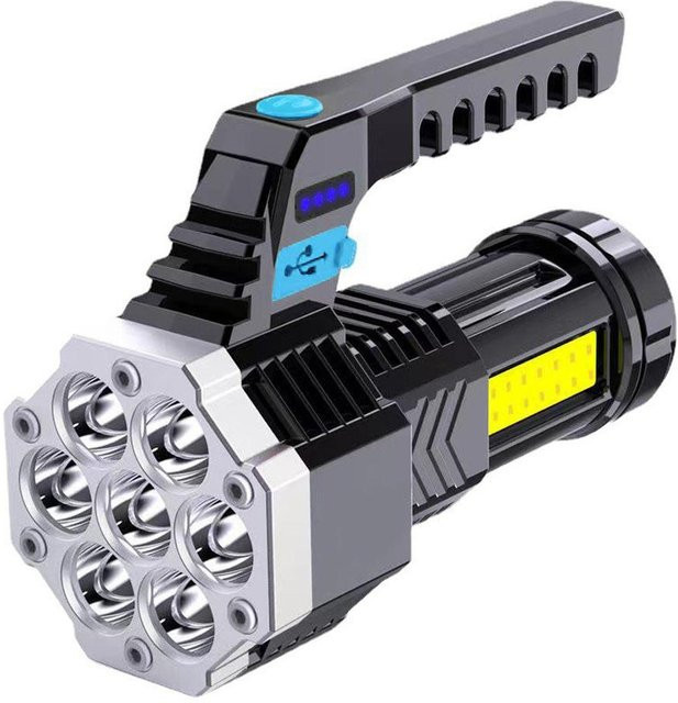 TOMTOP JMS LED Camping Laterne mit 7 LEDs und USB-Ladefunktion, Schwarz - Bild 1
