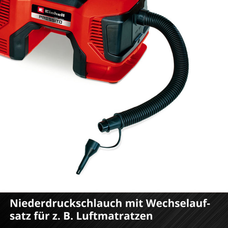 Einhell Akku-Kompressor Pressito 18/21 Power X-Change in Rot/Schwarz - Bild 2