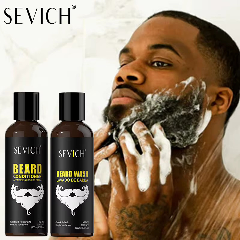 Sevich Bartpflege-Set für Herren, Bartreinigungsshampoo, Conditioner - Bild 2