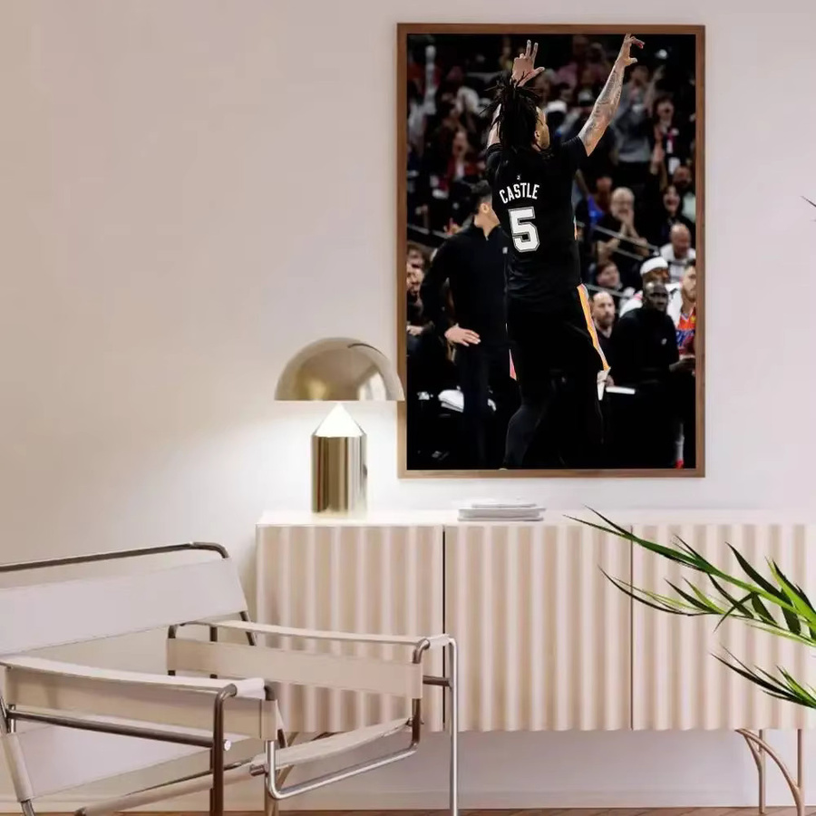 S-Stephon C-Castle Poster selbstklebender Kunst-Aufkleber aus wasserfestem Papier in Mehrfarbig, modernes abstraktes Wanddesign für dein Café, deine Bar oder dein Zimmer - Bild 6