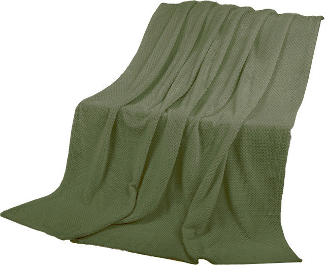 Bella Casa Kuscheldecke Cashmere Dots in Grün, B/T: 150 x 200 cm - Bild 1