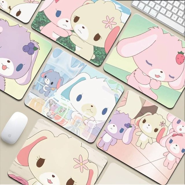 Moetch Cartoon Anime S-Sugarbunnies Mauspad mit Motiv für Tastatur und Laptop, rutschfest, Mehrfarbig - Bild 1