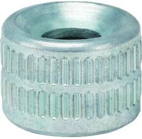 Hünersdorff Hohl- und Universal-Mundstück aus verzinktem Stahl in Silber, Durchmesser: 12 mm, Höhe: 8 mm, passend für H- und K-Nippel - Bild 1