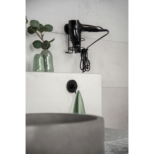 Wenko Haartrockner-Halter Vacuum-Loc Milazzo, Schwarz, H x B: 17,5 x 14,5 cm - Bild 2
