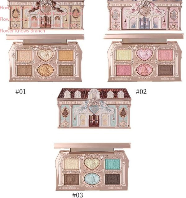 Flower Knows Sweetie Bear Collection Lidschatten-Palette, 6 Farben - Bild 1