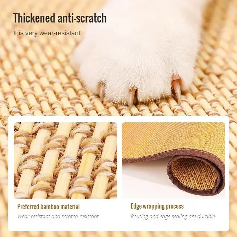Yiran Furniture Kratzmatte aus Bambus für Katzen in Beige, B/H: 40 x 60 cm - Bild 4