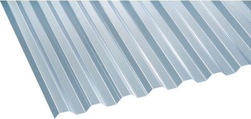 GUTTA Dachplatte Trapez 70/18 aus PET in Transparent, B: 109,0 cm, L: 2000,0 cm, H: 0,8 cm - Bild 1