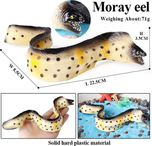 Oenux Unterwasser-Meeresbewohner Muräne Conger Modell Actionfiguren ab 3-6 Jahren - Bild 1
