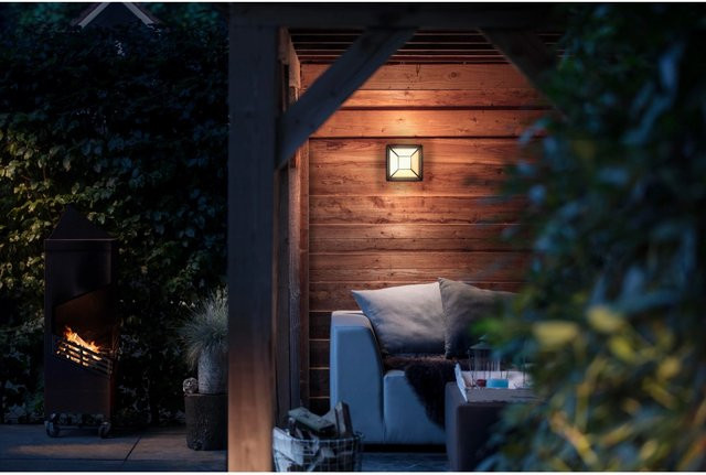 Philips myGarden Drosera LED-Wandleuchte aus Aluminium in Schwarz für den Außenbereich - Bild 1