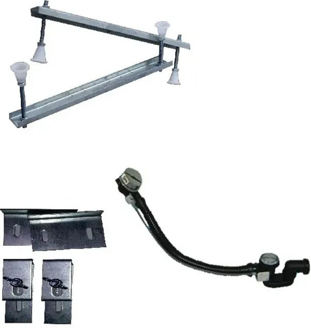 Sanotechnik Montage-Set für Badewanne in Chrom - Bild 1