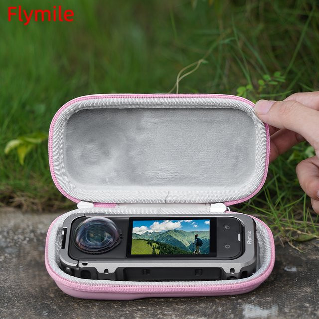 Flymile Tragetasche für Insta360 X5, Mini Schutzhülle und Kamera-Zubehörtasche in Schwarz - Bild 1