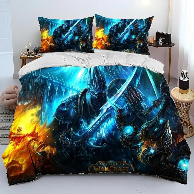 World of Warcraft Bettwäscheset Lodestar, Mehrfarbiges Bettbezug und Kissenbezug aus Mikrofaser, B/H: 135 x 200 cm - Bild 1