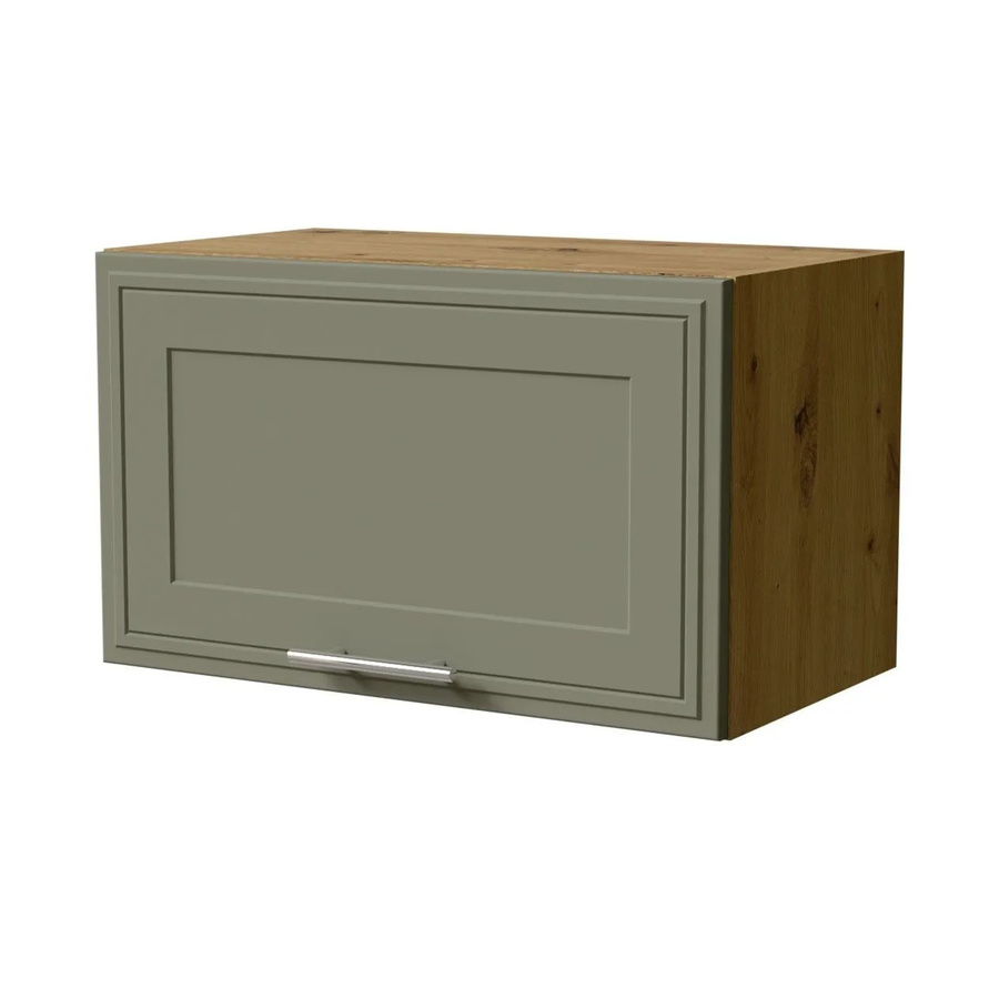 Feldmann-Wohnen Klapphängeschrank Salo W4B/60 in Eiche Artisan und Reed Green Matt mit Kassettenfront und Gasdruckdämpfer, B/T/H: 60 x 32,5 x 36 cm - Bild 2