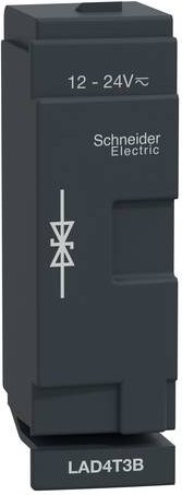 Schneider Electric LAD4T3B Beschaltungsmodul Spezialdiode 24VAC/DC Grau für D40A/D65A Kleinverteilerzubehör - Bild 1