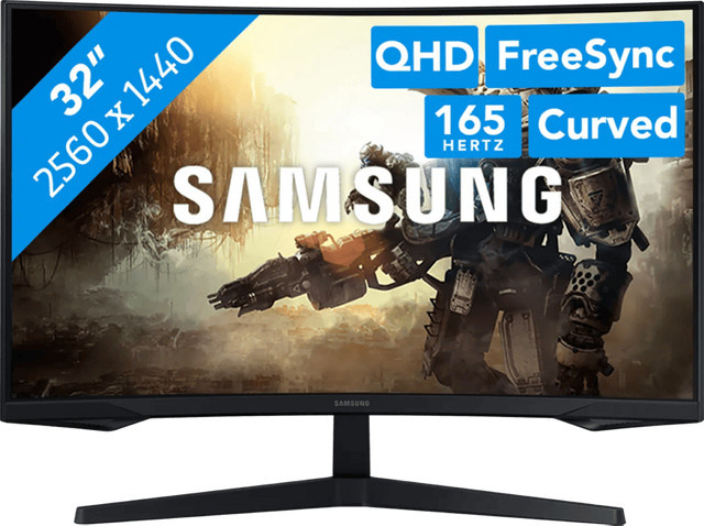 Samsung Odyssey G5 LS32CG552EUXEN Gaming-Monitor, 32 Zoll, Quad HD, VA-Panel, 165 Hz, Schwarz - Bild 2