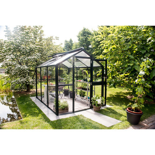 KGT Gewächshaus Galant IV in Anthrazit-Grau mit Polycarbonat und Sicherheitsglas, B/T/H: 408 x 216 x 238 cm - Bild 5