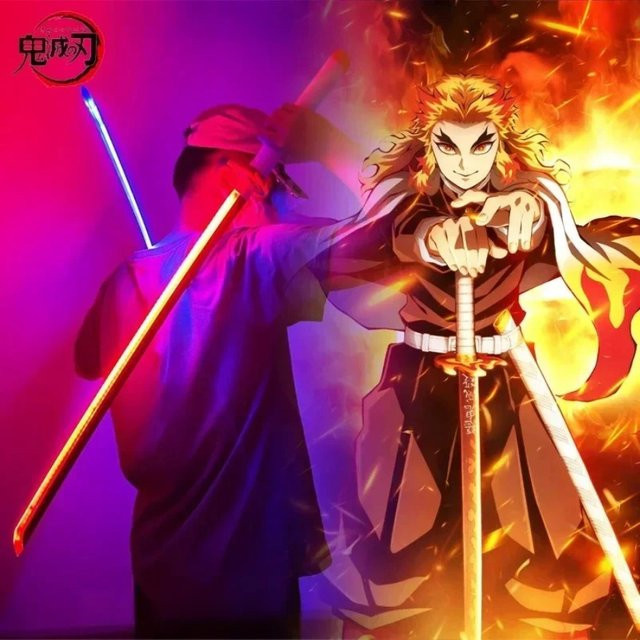 Bandai Demon Slayer Mitsuri Schwert, Holz, LED-Licht, 40 Zoll, Spielzeug - Bild 1
