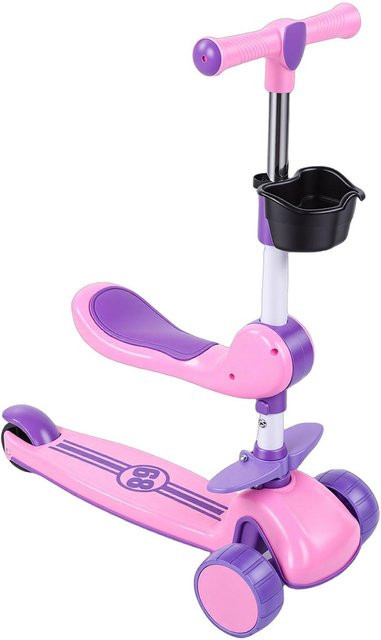 aimo 3-Rad LED-Scooter rosa - Bild 1