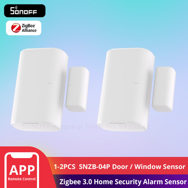 SONOFF SNZB-04P Zigbee Tür und Fenster Sensor für Smart Home Sicherheit in Weiß, kompatibel mit Alexa, Google Home und ZHA - Bild 1