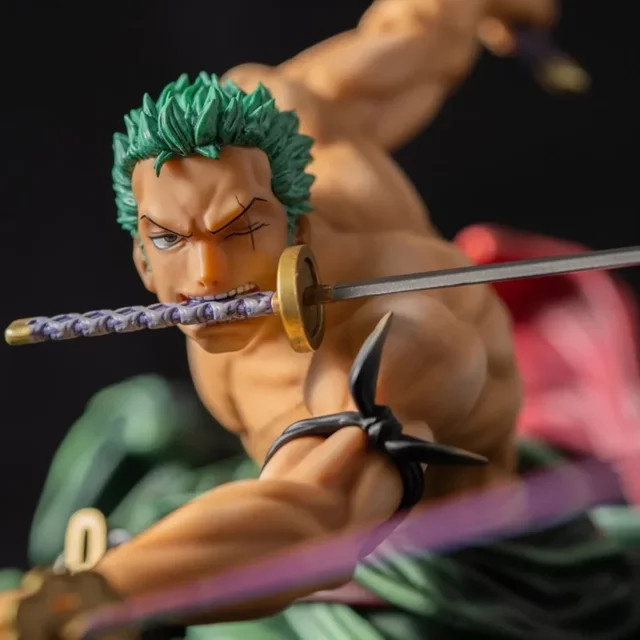 Bandai One Piece Roronoa Zoro Actionfigur, 10cm, Kunststoff - Bild 1