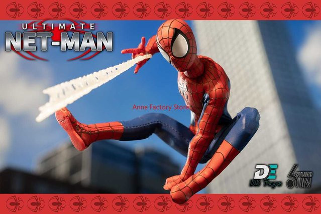 DBToys Marvel Red Ultimate Netman + Black Symbiote, 1/12 Scale 6-Zoll-Männliche Figur, Komplettset - Bild 1