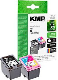KMP Tintenpatronen Multipack CMYK als Ersatz für HP 62 (C2P04AE/C2P06AE) für Inkjet-Drucker - Bild 1