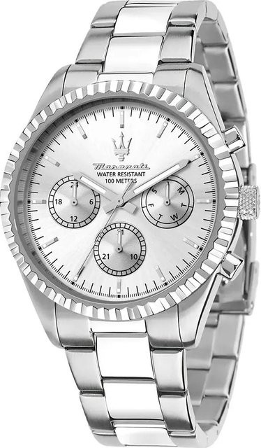 Maserati Armbanduhr Edelstahl, Quarz, Silber, Herren - Bild 1
