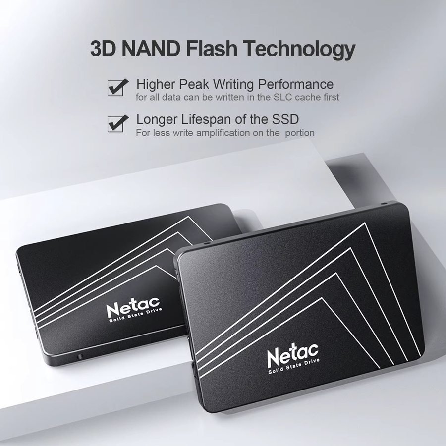 Netac SATA3 SSD Interne Festplatte für PC und Laptop in Schwarz - Bild 4