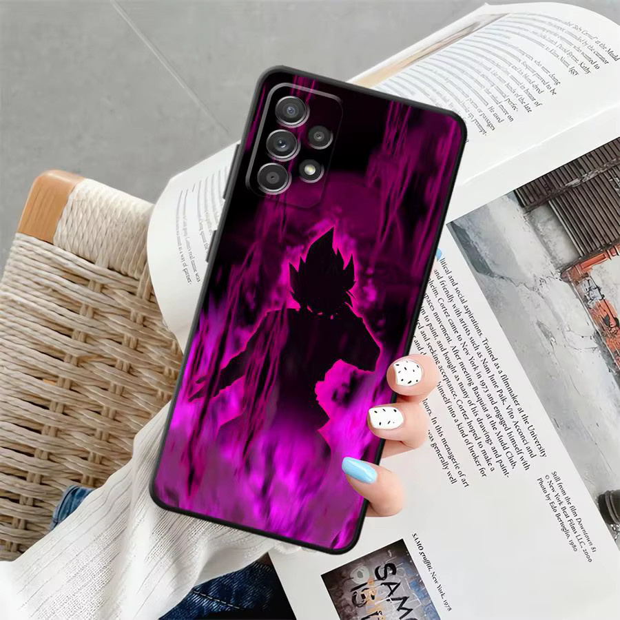 Dragon Ball Art Goku Handyhülle für Samsung Galaxy A-Serie in Schwarz - Bild 2